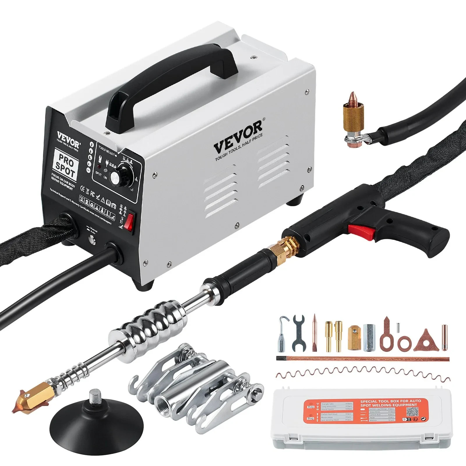 Stud Welder Dent Repair Kit Auto/Manual Spot Welder Dent Puller 7 Modes