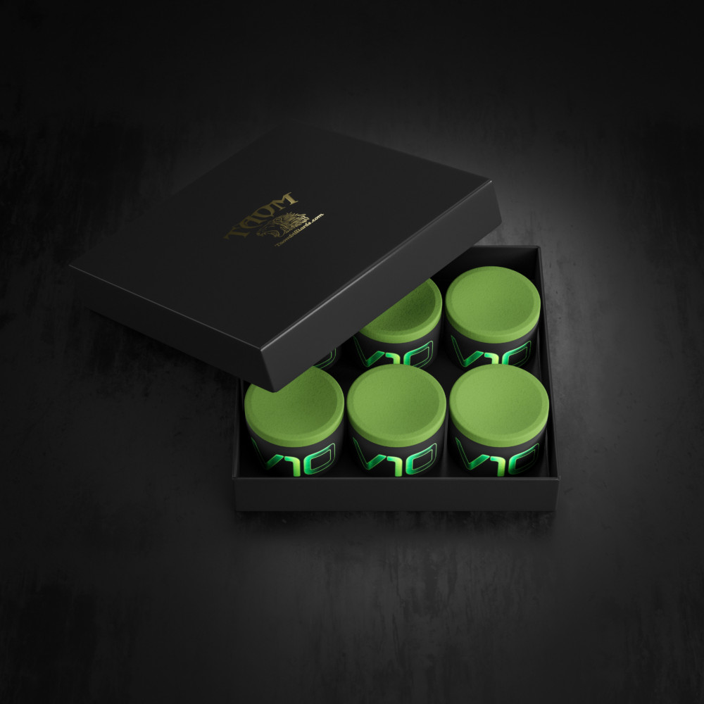 TAOM V10 GREEN CHALK BOX OF 9 ULTIMATE GRIP LATEST FORMULA BRAND NEW SHIPS FREE