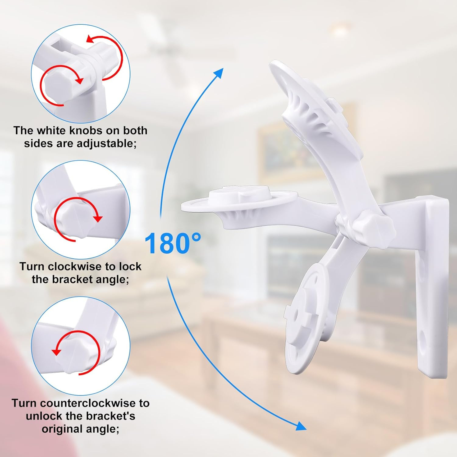 Camera Wall Mount Compatible with Reolink E1 / E1 Pro, White Camera Wall