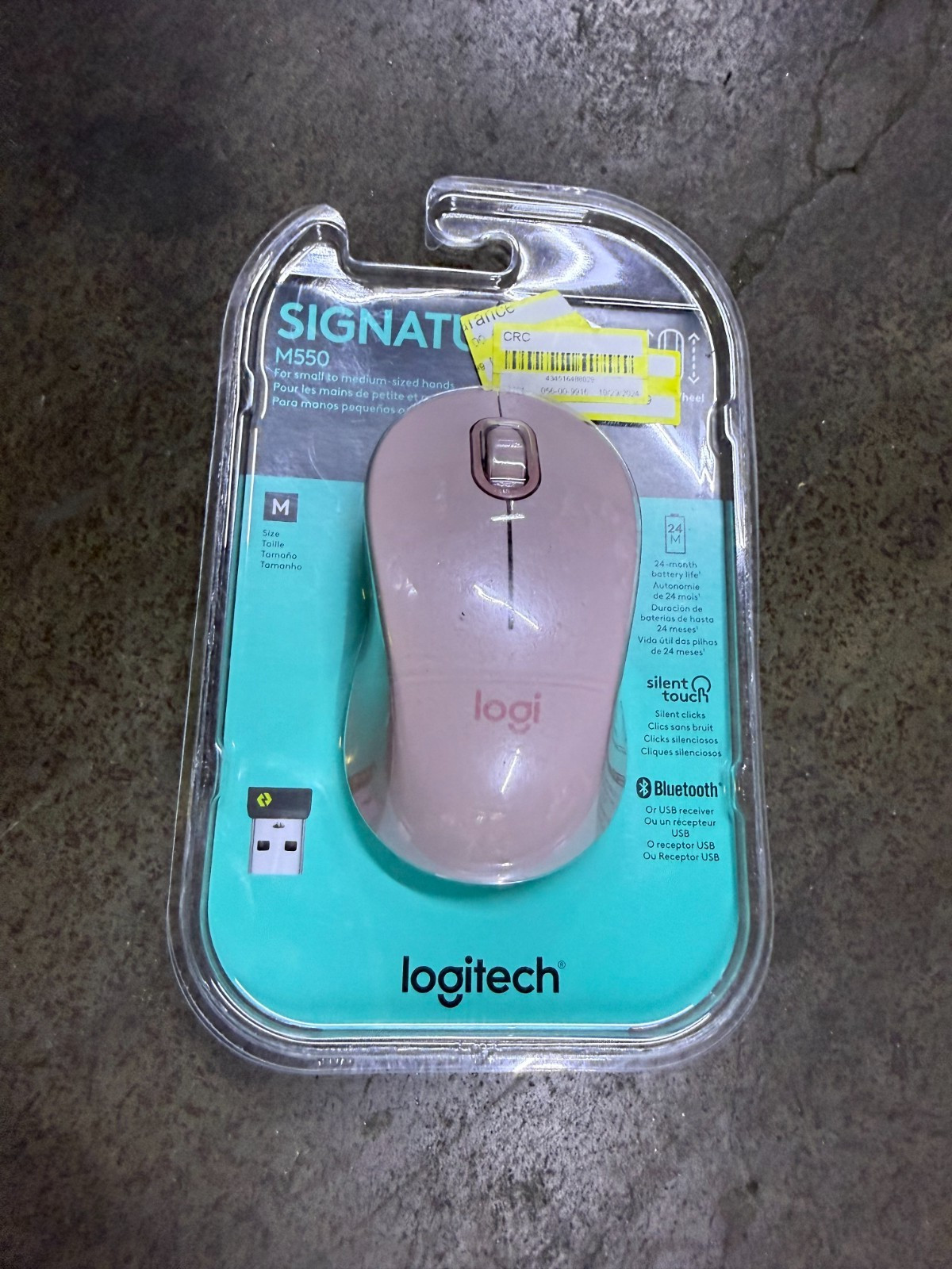 Logitech Signature M550 Wireless Bluetooth Mouse – Rose Pink