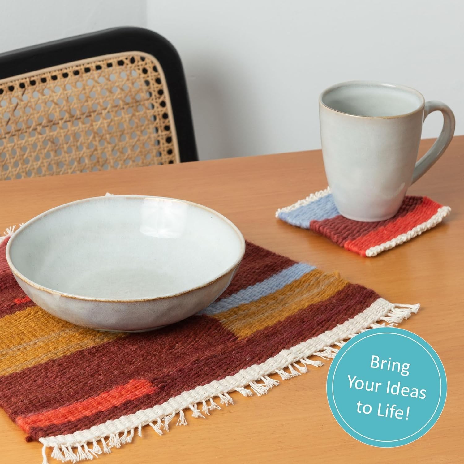 Friendly Table Loom & Lap Loom with Yarn, Tools & Instructions | Wooden