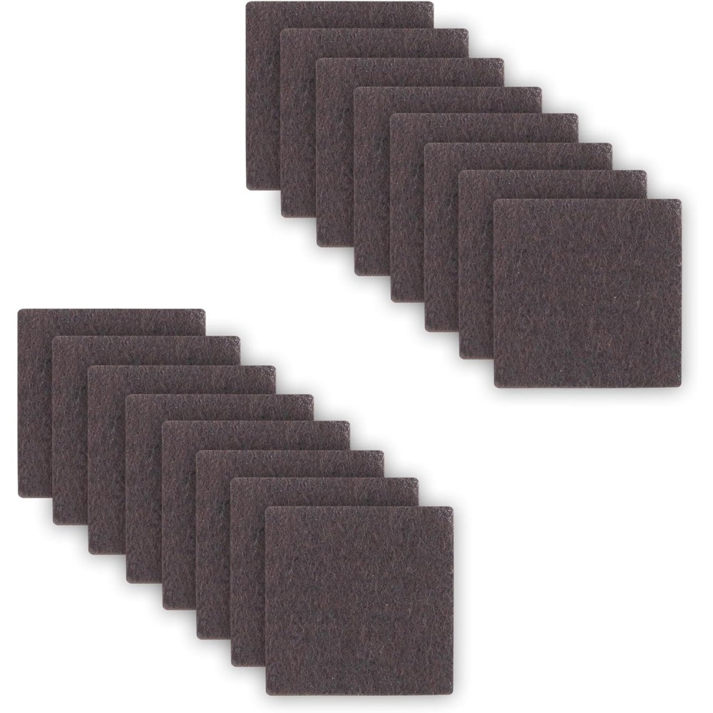 1.5 Inch Square Self Adhesive Felt Furniture Pads 16 Pcs Cuttable Floor
