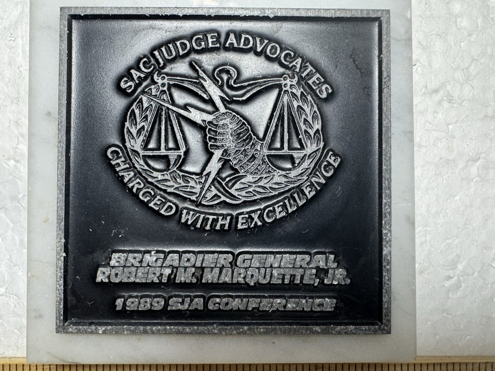 1989 USAF- SAC Judge Advocates Conference Paperweight
