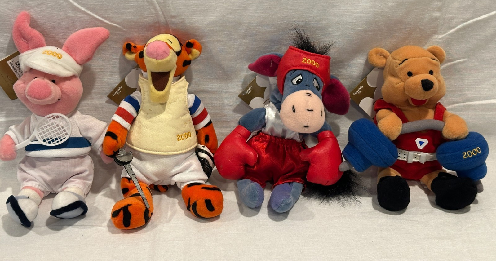 RARE Set- 4 2000 OLYMPICS DISNEY BEANIE tags Adult owned AUSTRALIAN Edit. w/tags