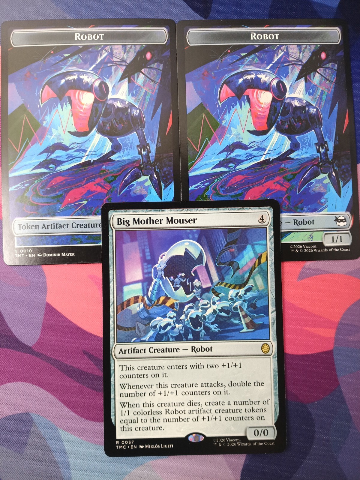 Big Mother Mouser w/ 2 Robot Tokens  | *% Off 2+ | TMNT | NM | MTG