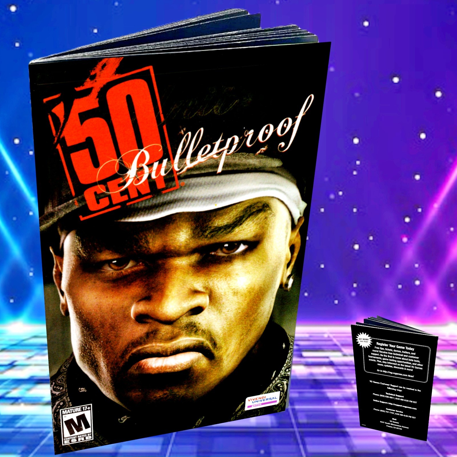 Replacement Manual for 50 Cent Bulletproff - Sony PS2 Instruction Booklet