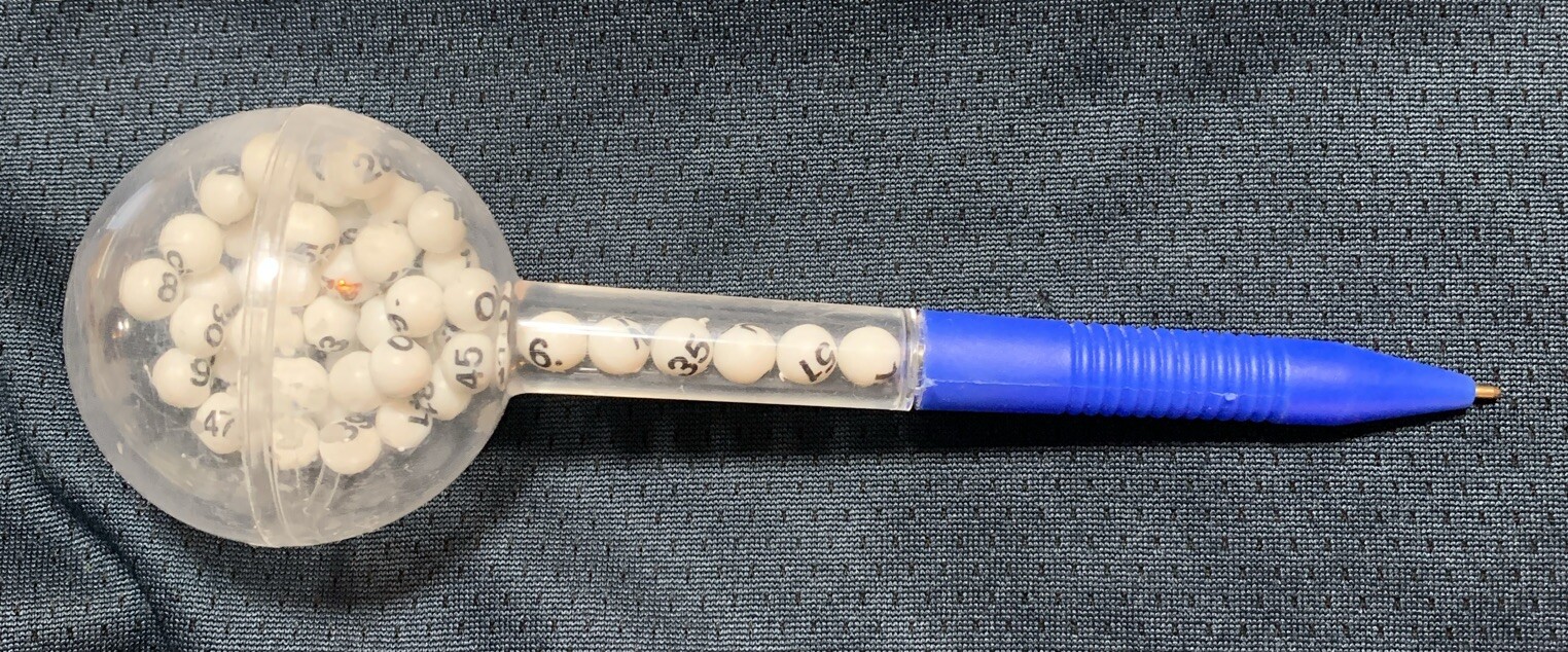 6” Lottery Number Selector Vintage Lotto Number Picker Winner's Ball Pen Pick 6