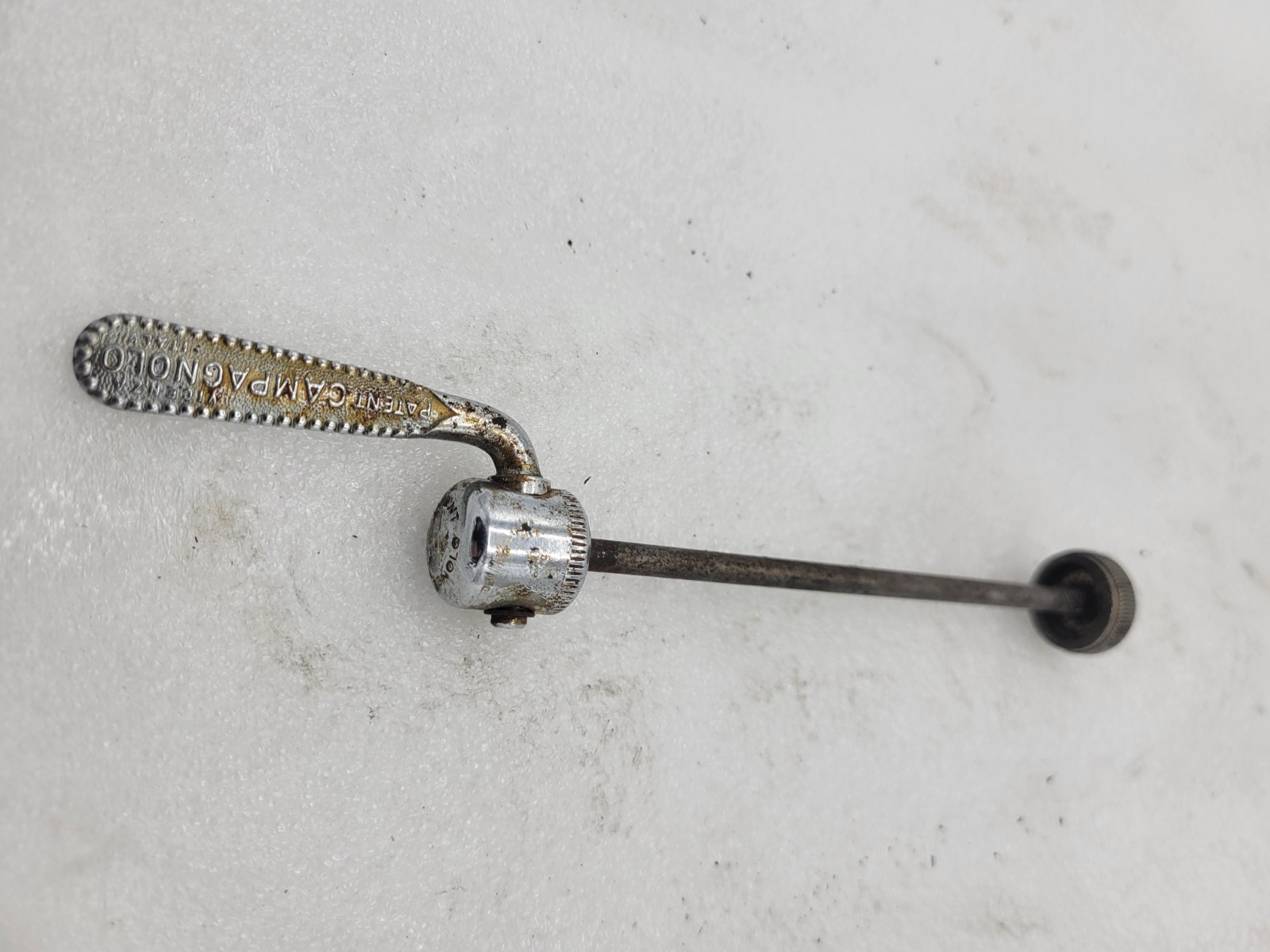 Vintage Campagnolo Quick Release Skewer FRONT -used-missing springs