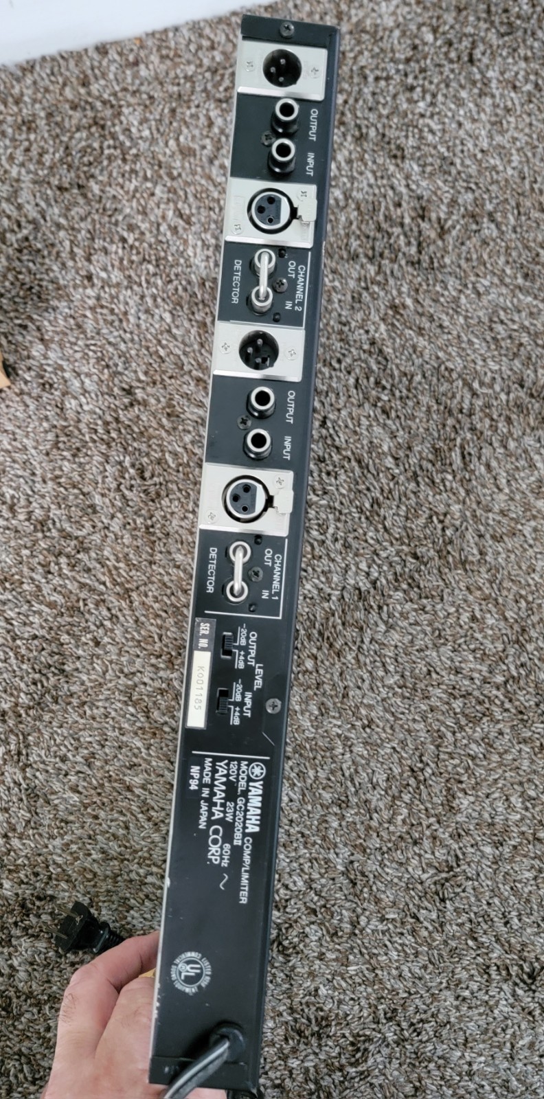 YAMAHA MODEL GC2020BII 2-CHANNEL AUDIO MUSIC COMPRESSOR LIMITER EXPANDER GATE