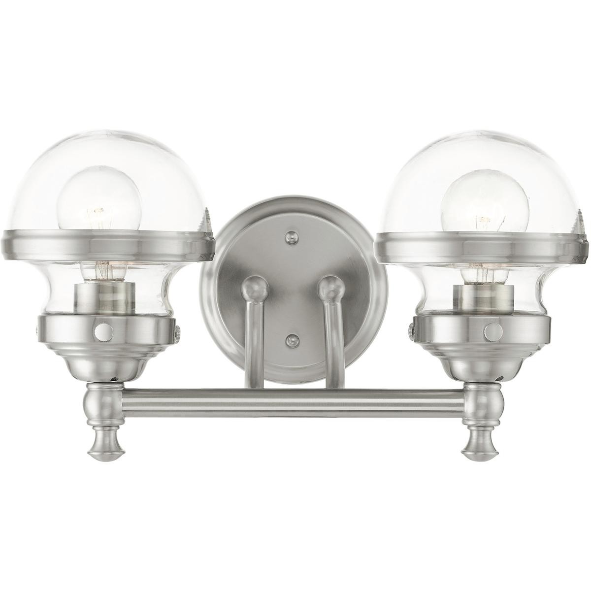 Livex Lighting 17412-91 Oldwick Bathroom Vanity Light Brushed Nickel
