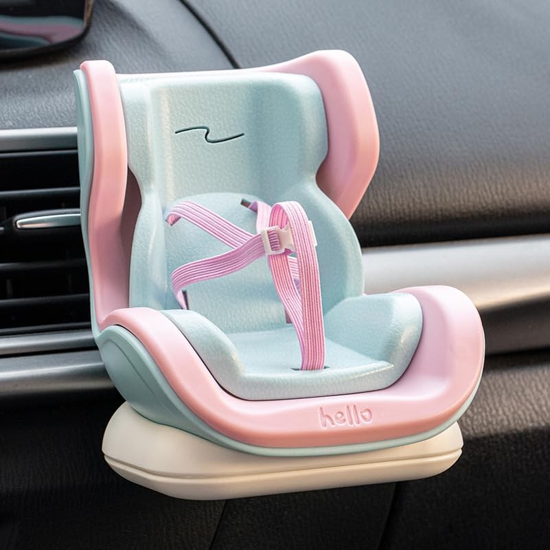 Labubu Compatible Car Safety Seat Model – OB11 Doll Display Stand for Vehicle...
