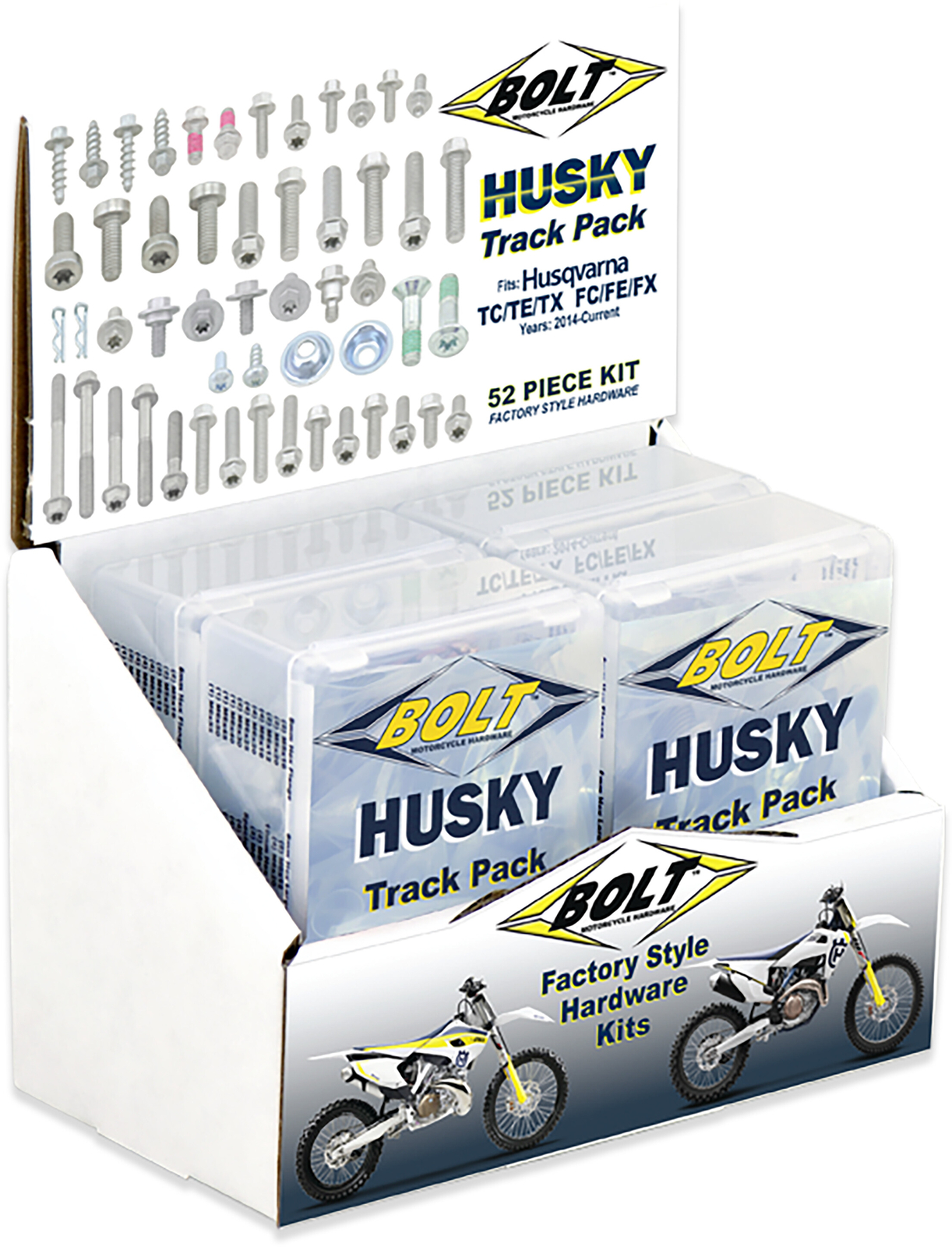 BOLT 2018 FX 350 Husqvarna POP DISPLAY TRACK PACK HUS 6/PK 6TP-HSK