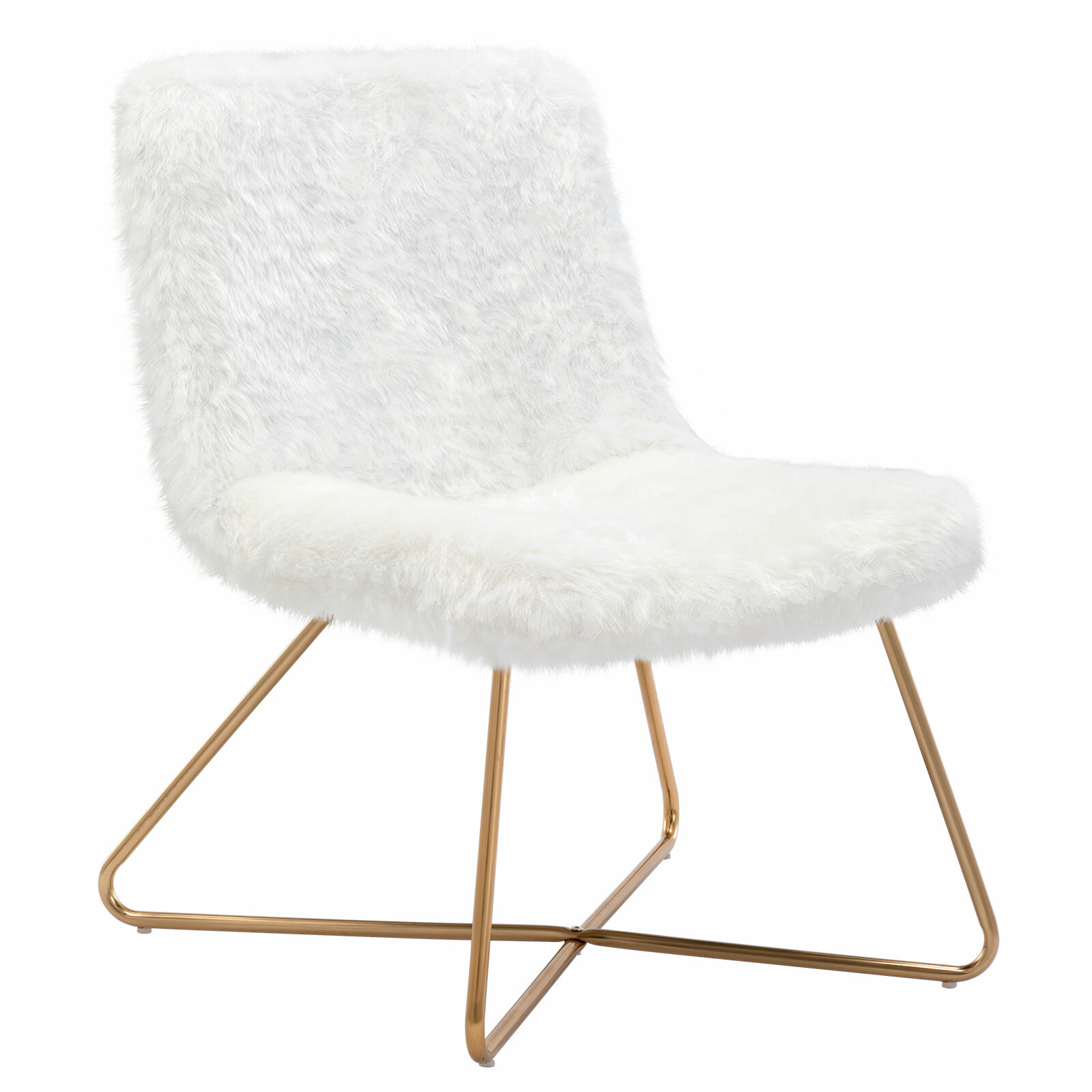 Duhome Faux Fur Upholstered Living Room Chair Accent Chair Modern Desk Chair