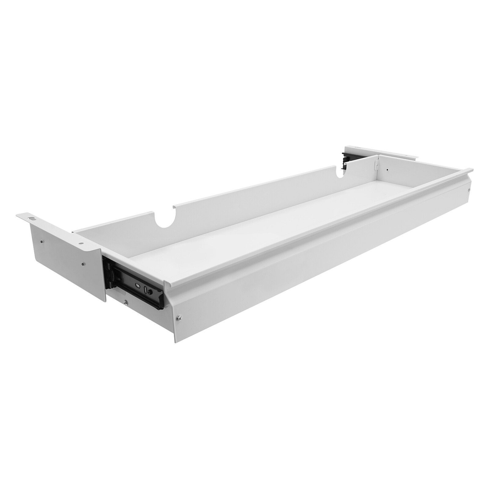Under Desk Mounted Sliding Pull-out Drawer for Sit Stand Workstation