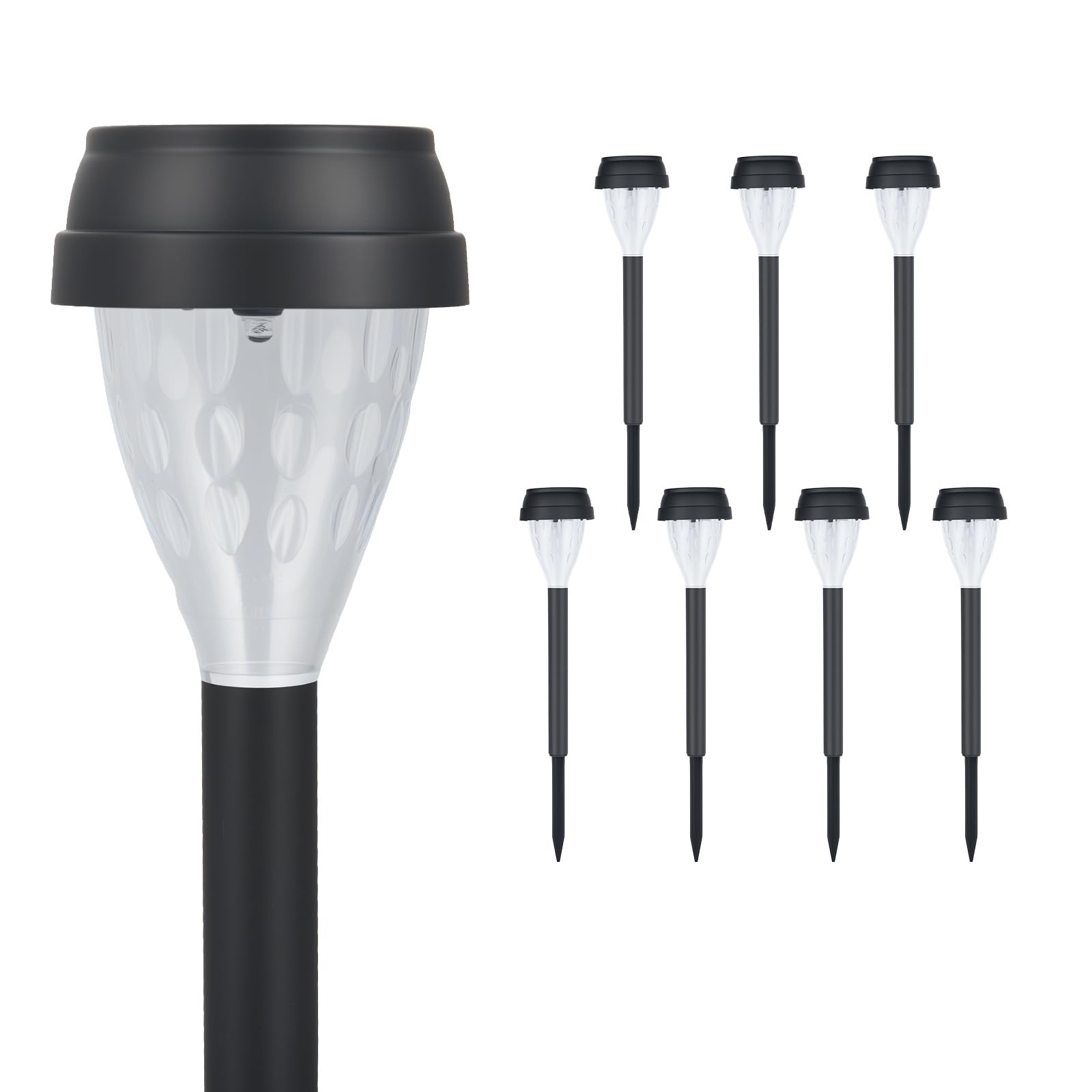 Solar Ground Lights 8 Pack Solar Lights Outdoor Waterproof Auto On Off Solar ...