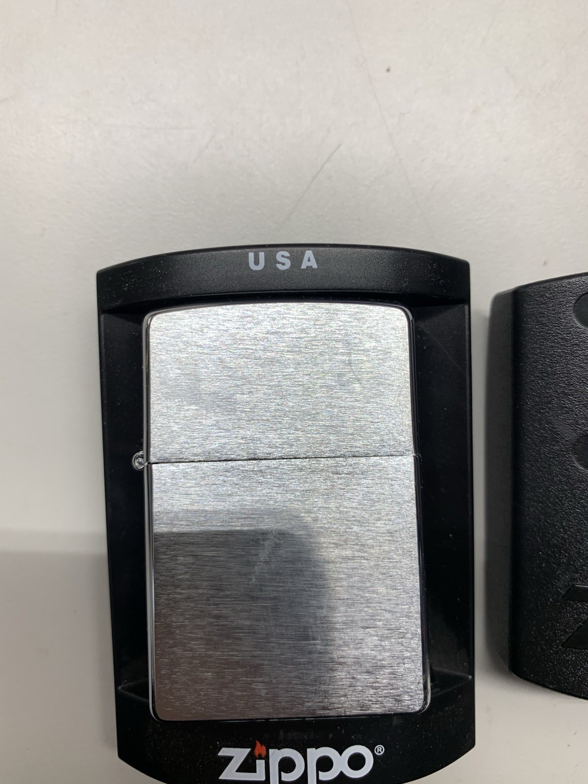 2006 Zippo Lighter Unfired J06 Brushed Chrome