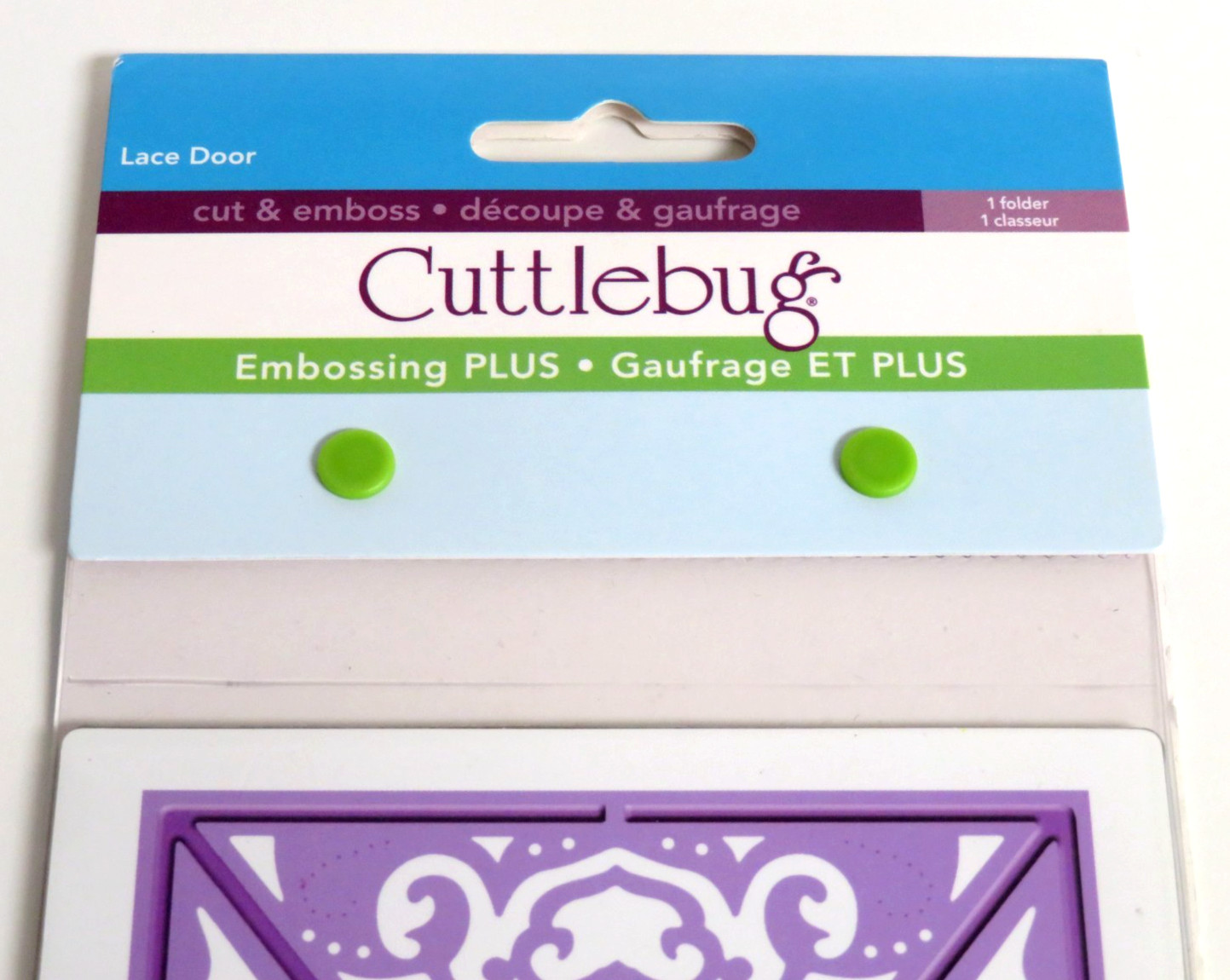 NEW Cuttlebug LACE DOOR EMBOSSING PLUS A2 Cut & Emboss Folder/Plates