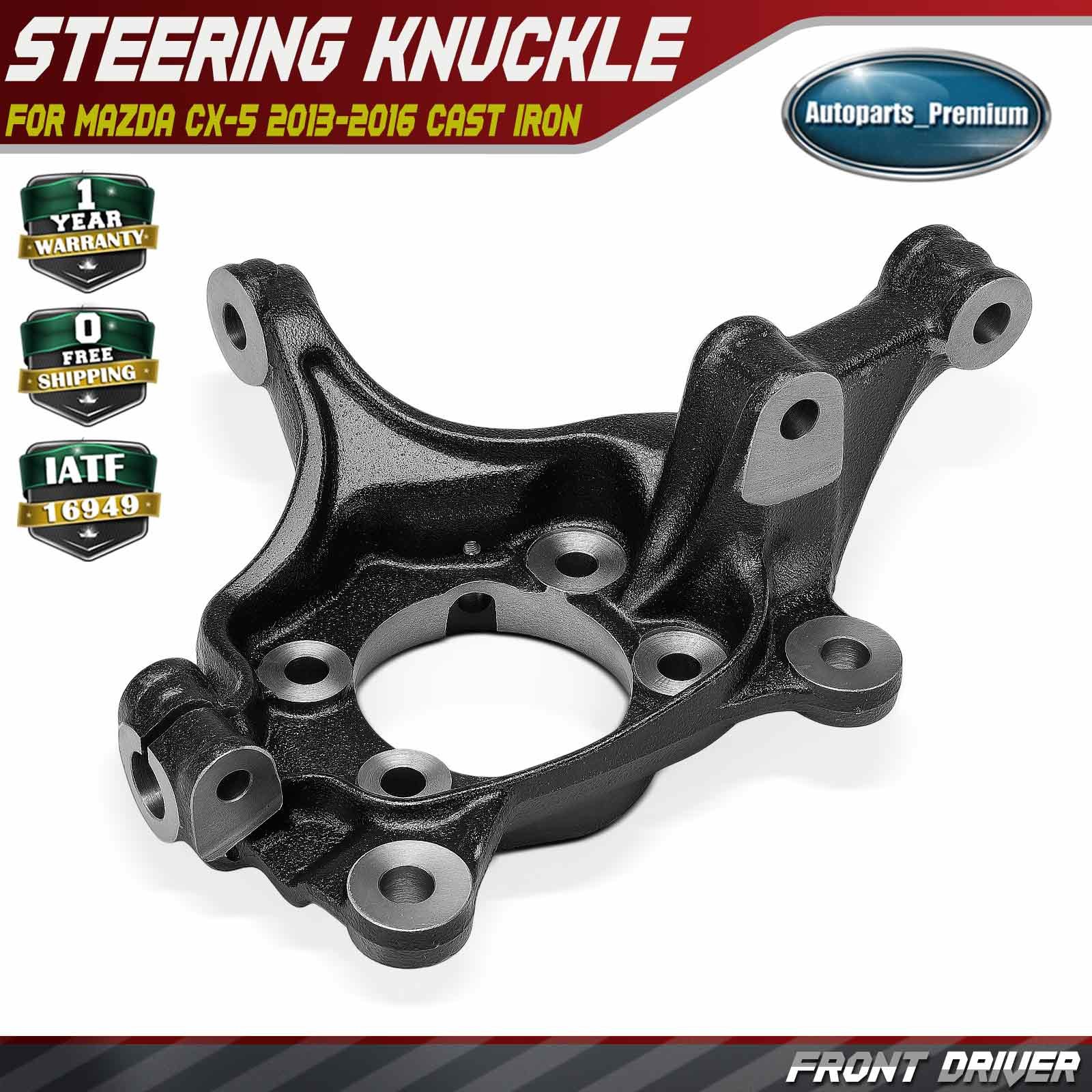 Front Driver Left Steering Knuckle for Mazda CX-5 2013-2016 Cast Iron KD3533031A