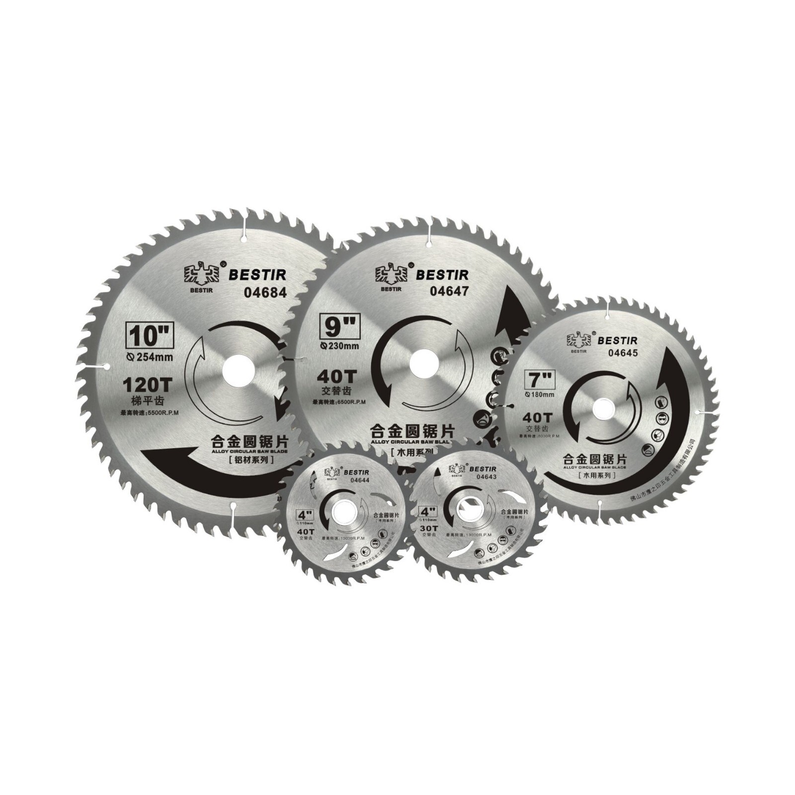 Industrial Tools 14070 10-Inch 40-Teeth Miter and Table Saw Blade
