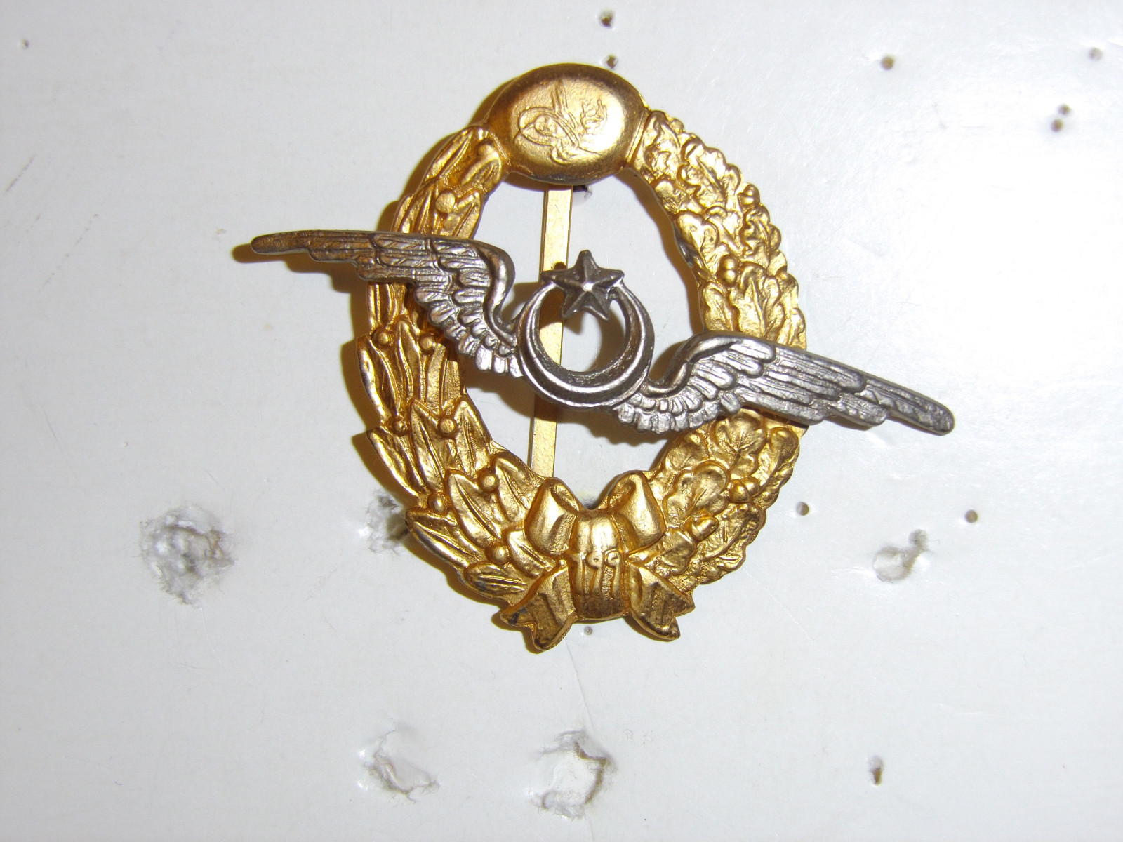 0273 WW1 Turkey Turkish Ottoman Empire Central Powers German Pilot Badge  IR1D