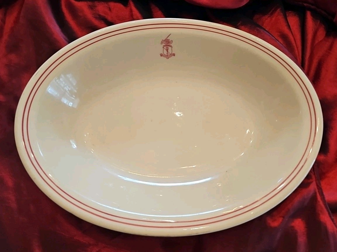 US ARMY OFFICE OF THE ADJUTANT GENERAL WWII 11.75" SERVING BOWL CIRCA 1940'S