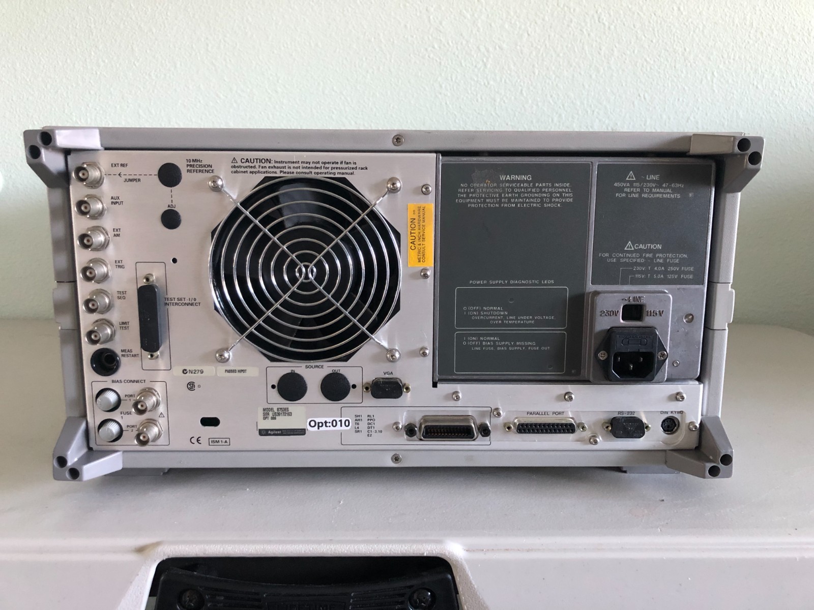 HP/Agilent 8753ES 30kHz-6GHz Network Analyzer S-Parameter Option:006/010