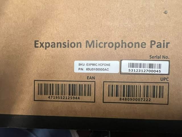 1 Pair of AVer Expansion Microphones EXPMIC, VCFONE New Open Box