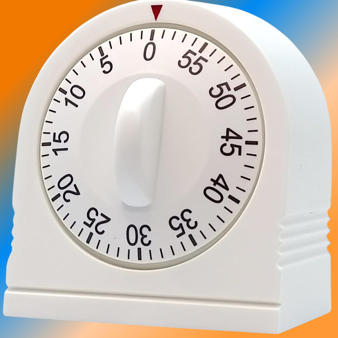 Long Ring Metal Bell Kitchen Cooking Timer 60-Minute Analog Mechanical Alarm