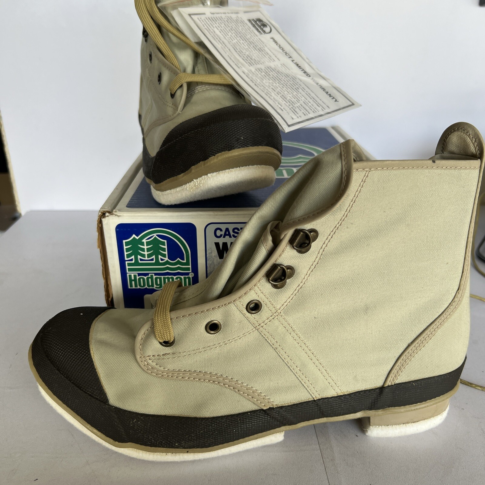 Hodgman Caster Wading Shoes High Top Canvas Upper Fishing 19201 Men’s Sz 12 NEW