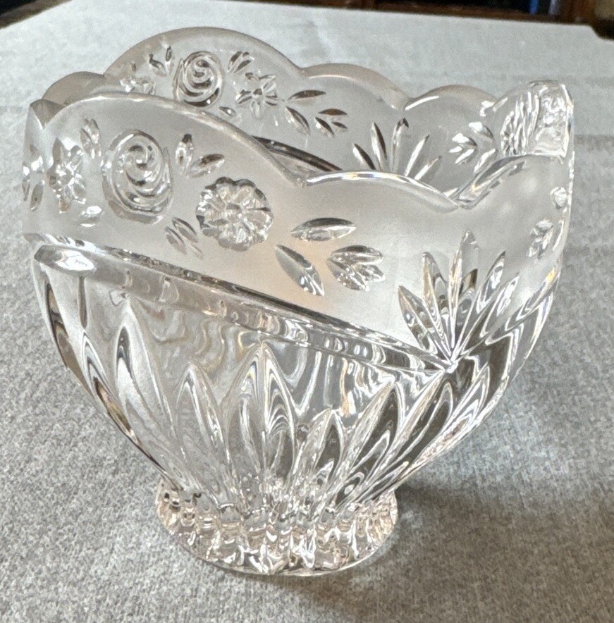 Vintage Crystal Candy Nut Dish