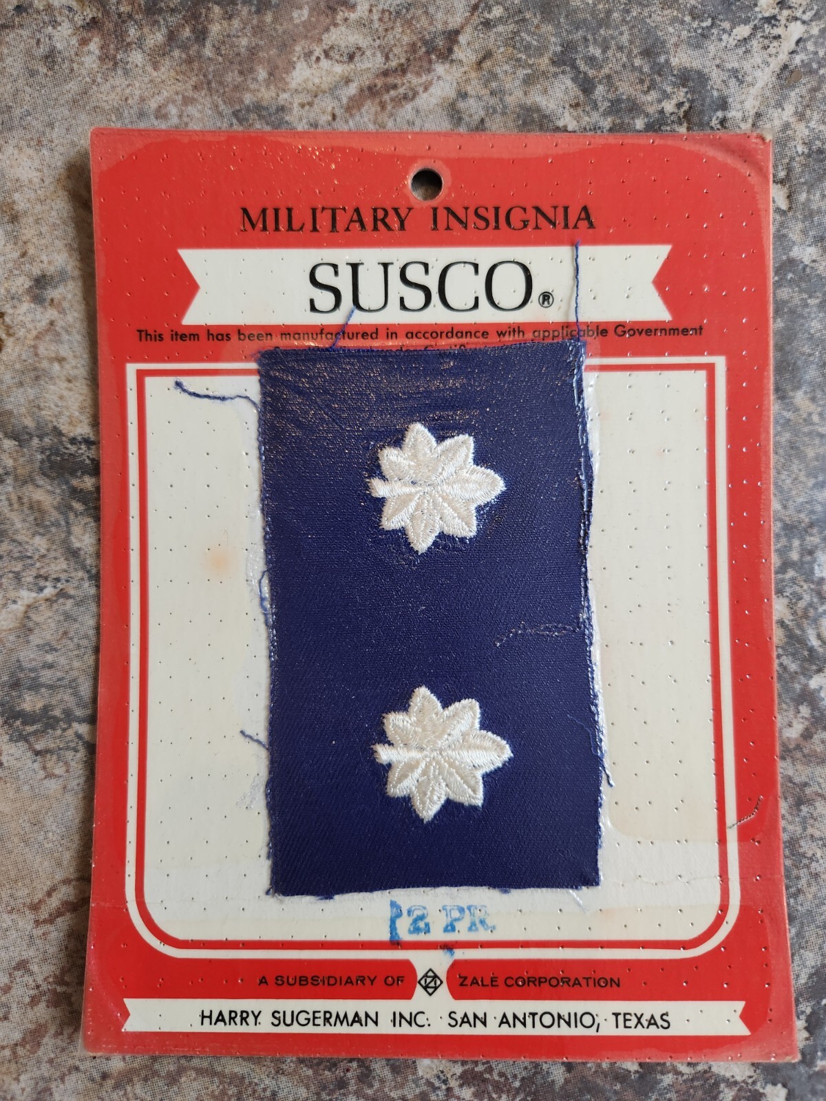 Unused! Vintage Susco USAF Air Force Lieutenant Colonel Embroidered Rank 2 pairs