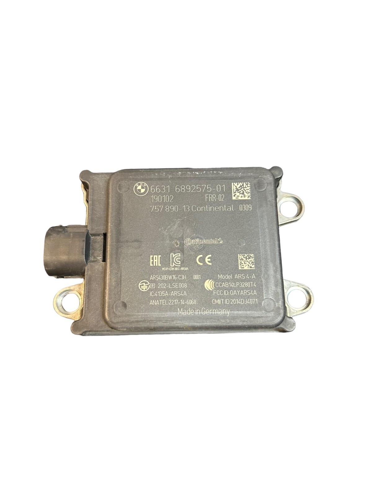 BMW DISTANCE LINE RADAR SENSOR OEM PART No: 66316892575   /  6631 6892575-01
