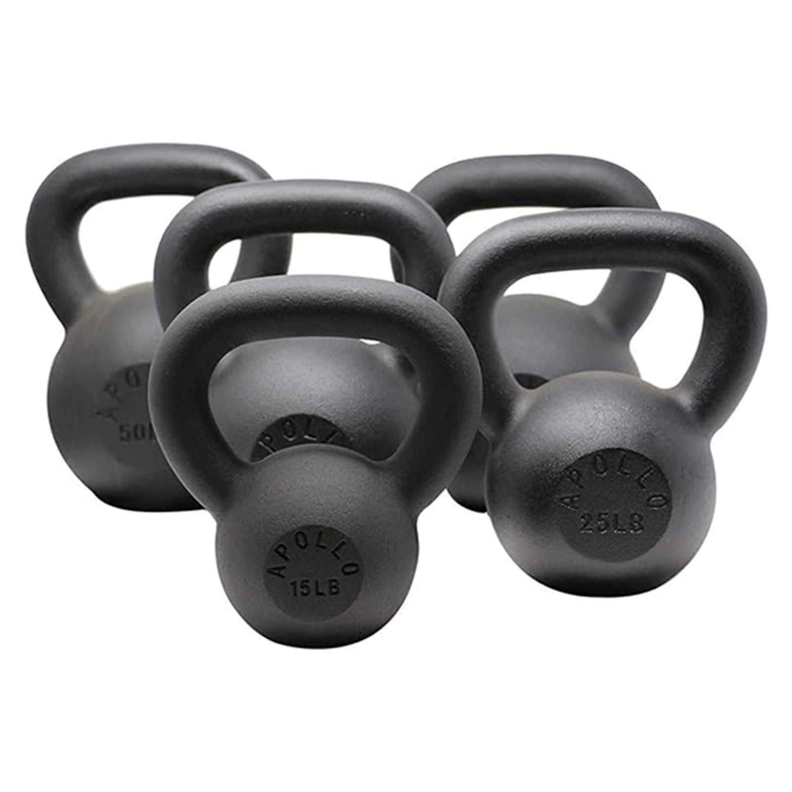 15LBS Solid Cast Iron Kettlebells Ideal for Strength Training, Building Muscles