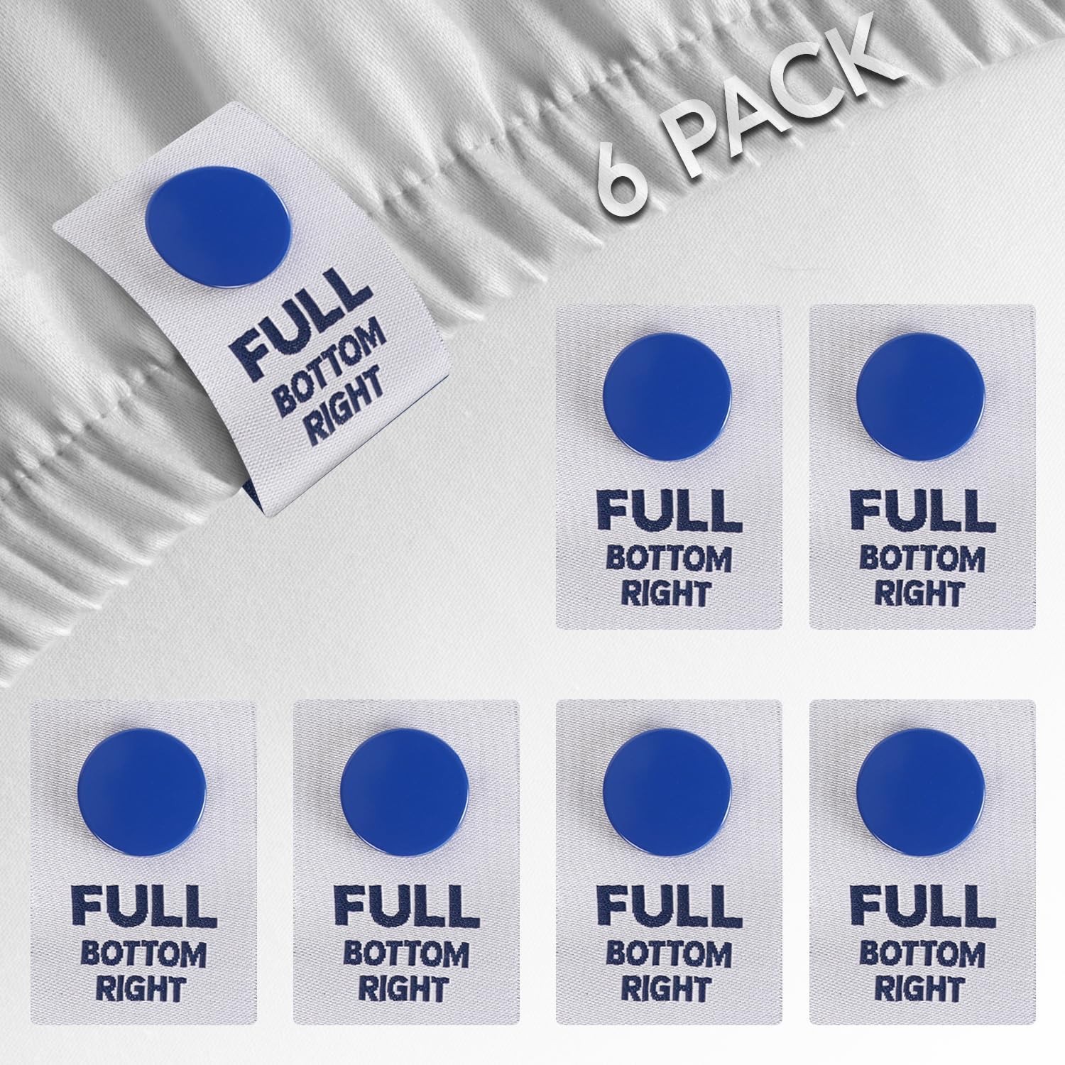 [Full] SheetSnaps Bed Sheet Corner Labels – Know Which Way The Full, Full