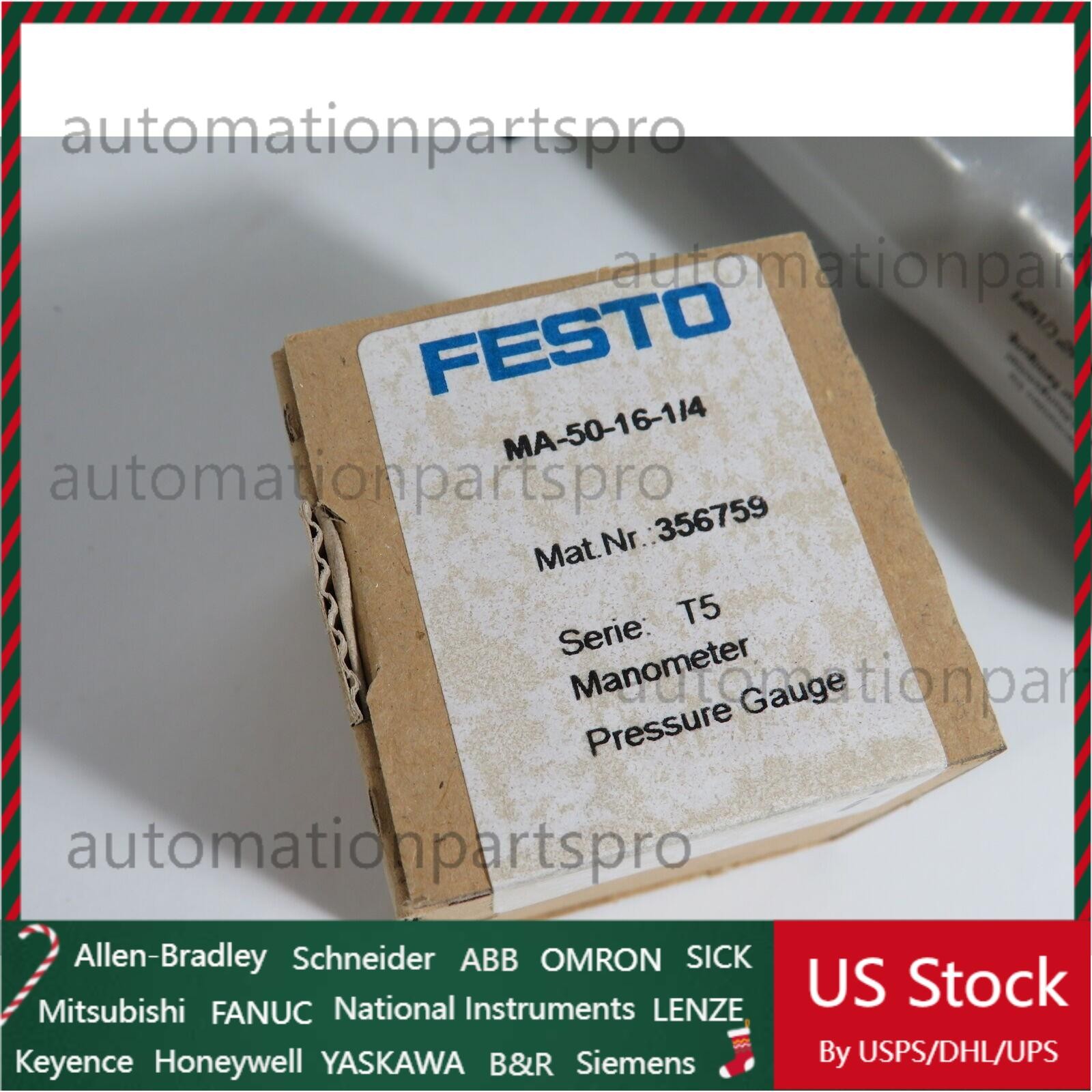 US FREE TAX New FESTO Lfr-3/8-D-Midi 159582 Filter Regulator 16 Bar 230Psi W/