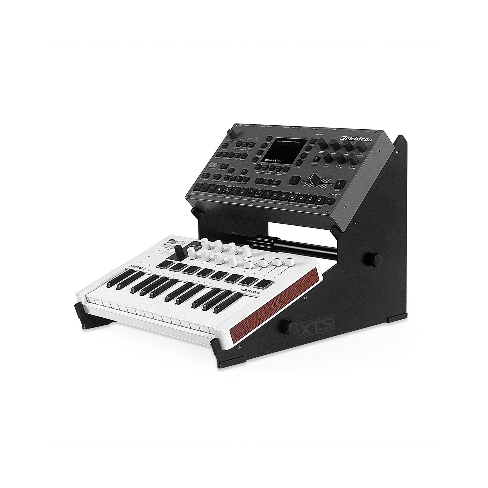 2-Tier XTS Desktop Stand, Adjustable Length from 10.6" - 18.5" for Sampler/Sy...