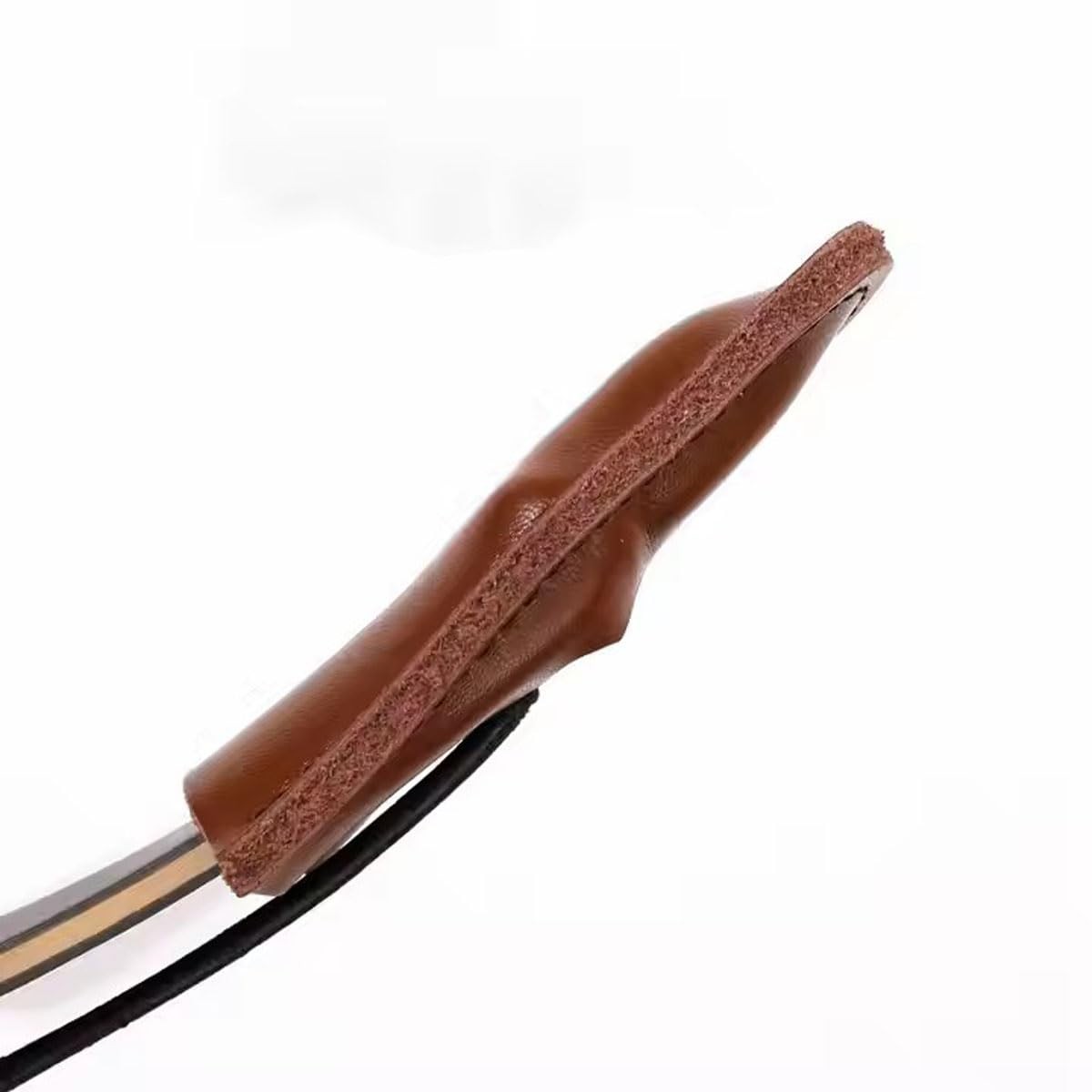 FUNTRESS Archery Recurve Bow Limb Protector Leather Guard End Brown