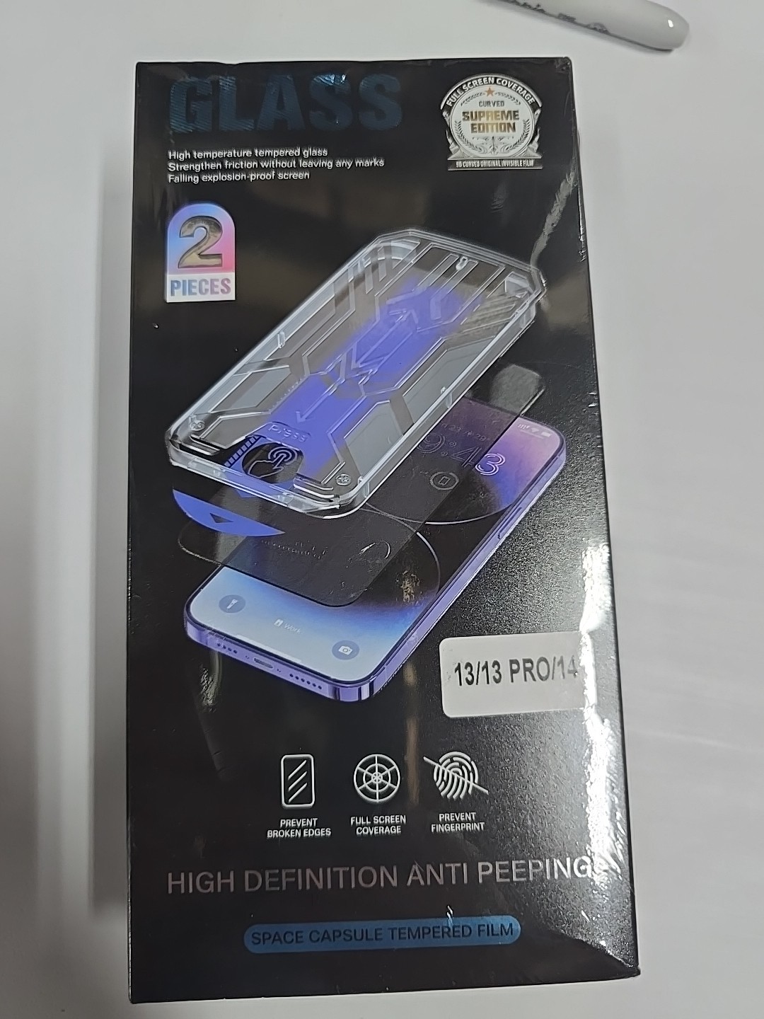 Iphone 13/13pro/14 Tempered Glass Screen Protector