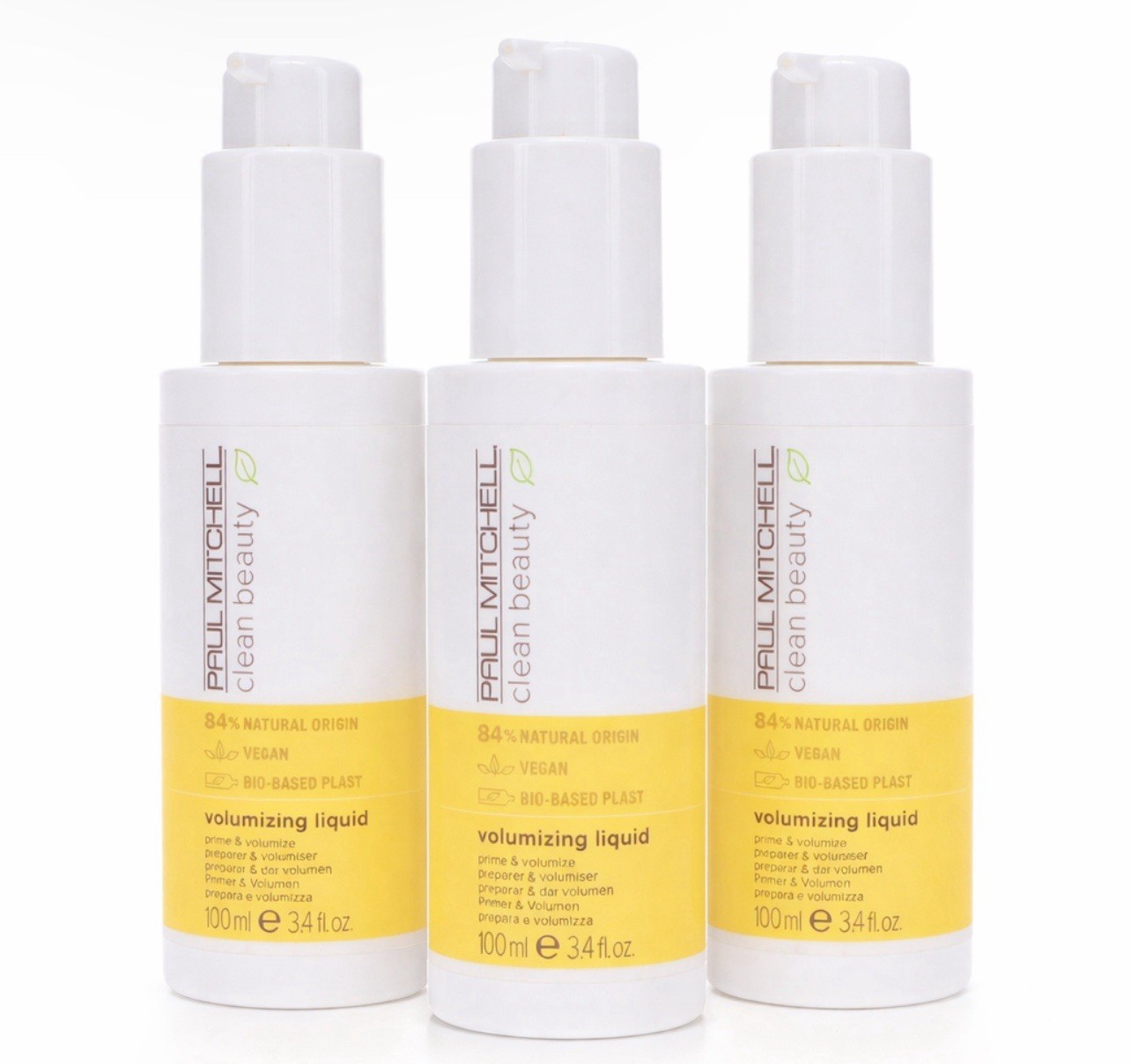 Paul Mitchell Clean Beauty Volumizing Liquid Vegan 3.4oz Each **3-PACK** NEW