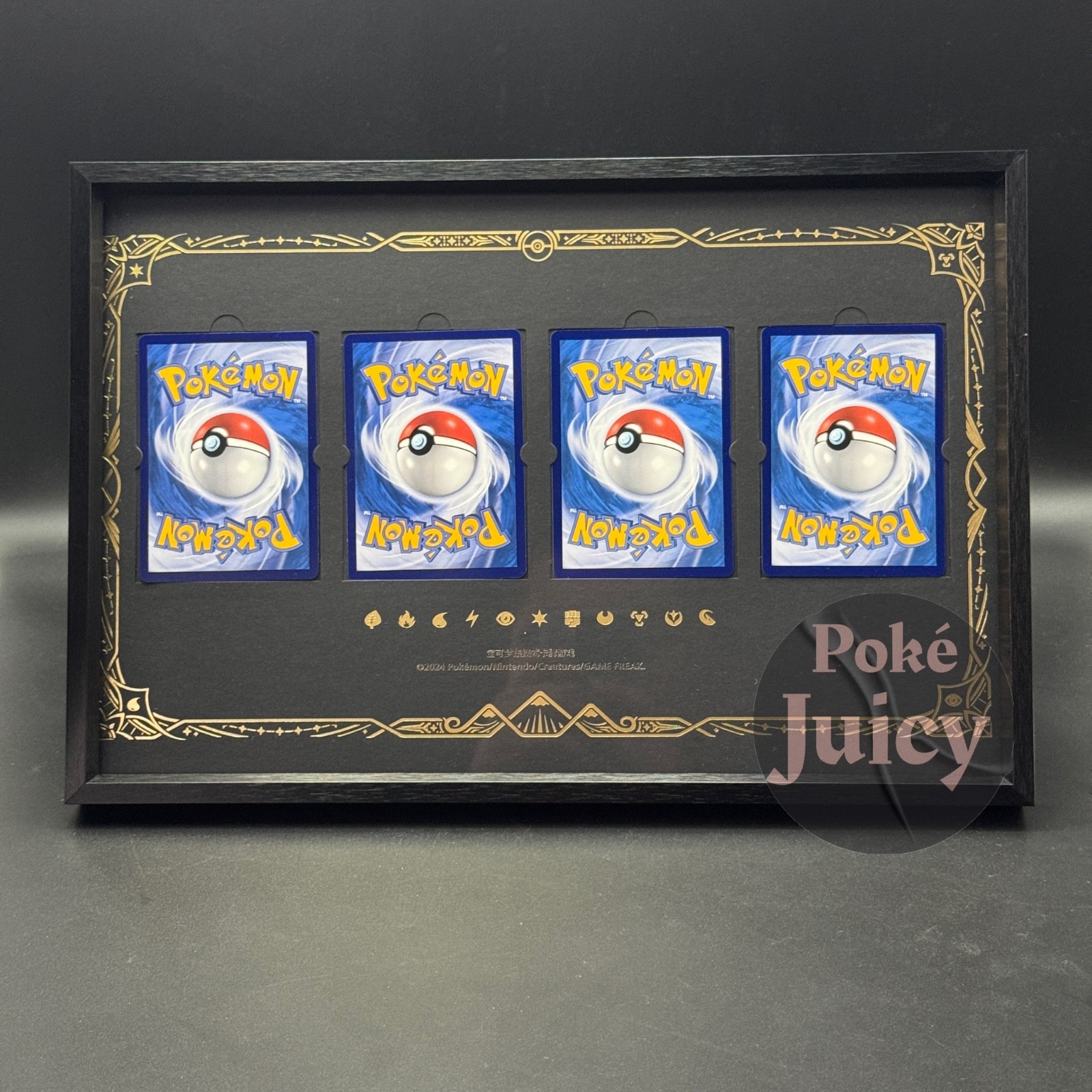 Pokemon TCG S-Chinese Black Card Frame (Accommodate 4cards)NEW SEALED