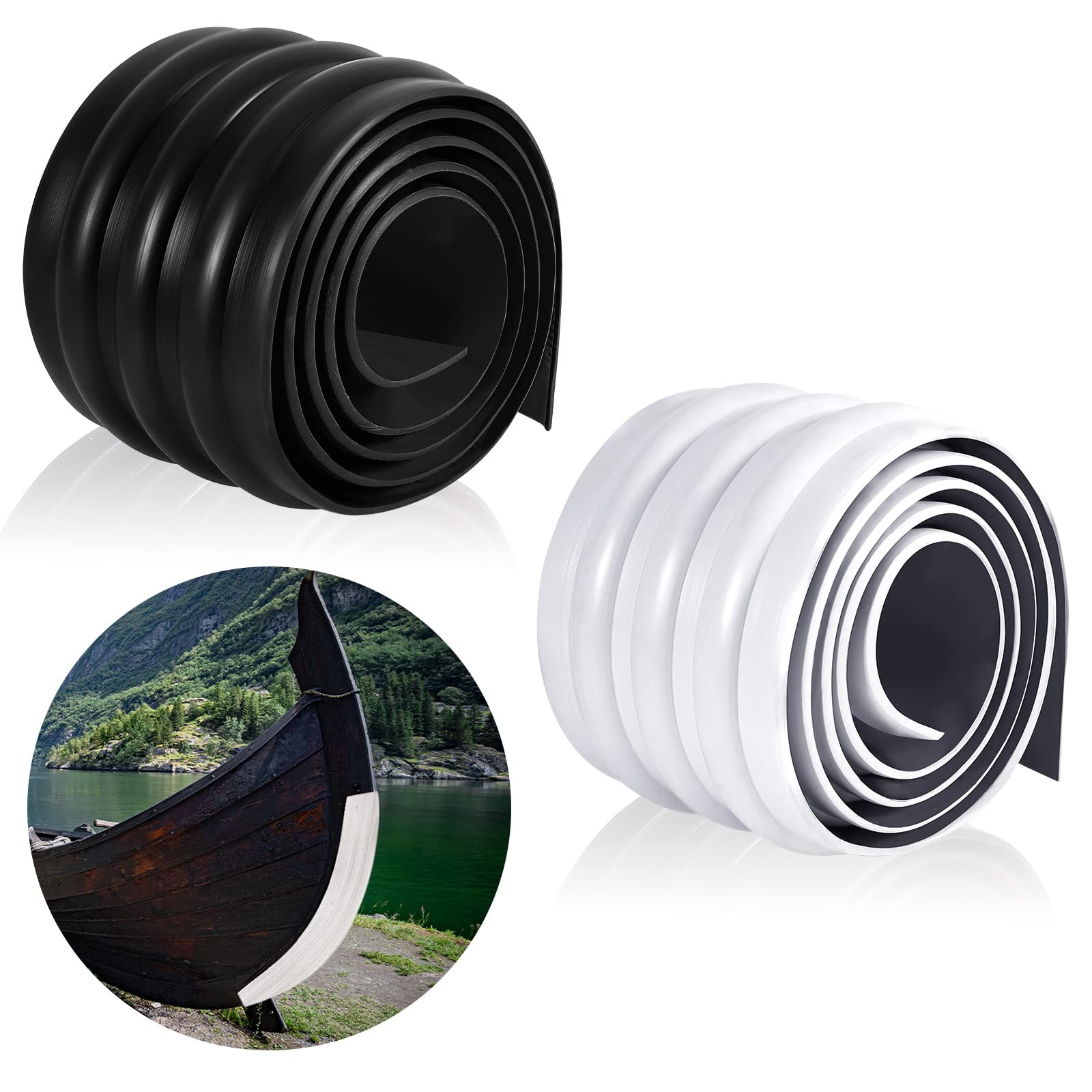 2 Pcs 59 x 4 Inch Keel Guard for Fiberglass Boat, Aluminum Boats and Inflatab...