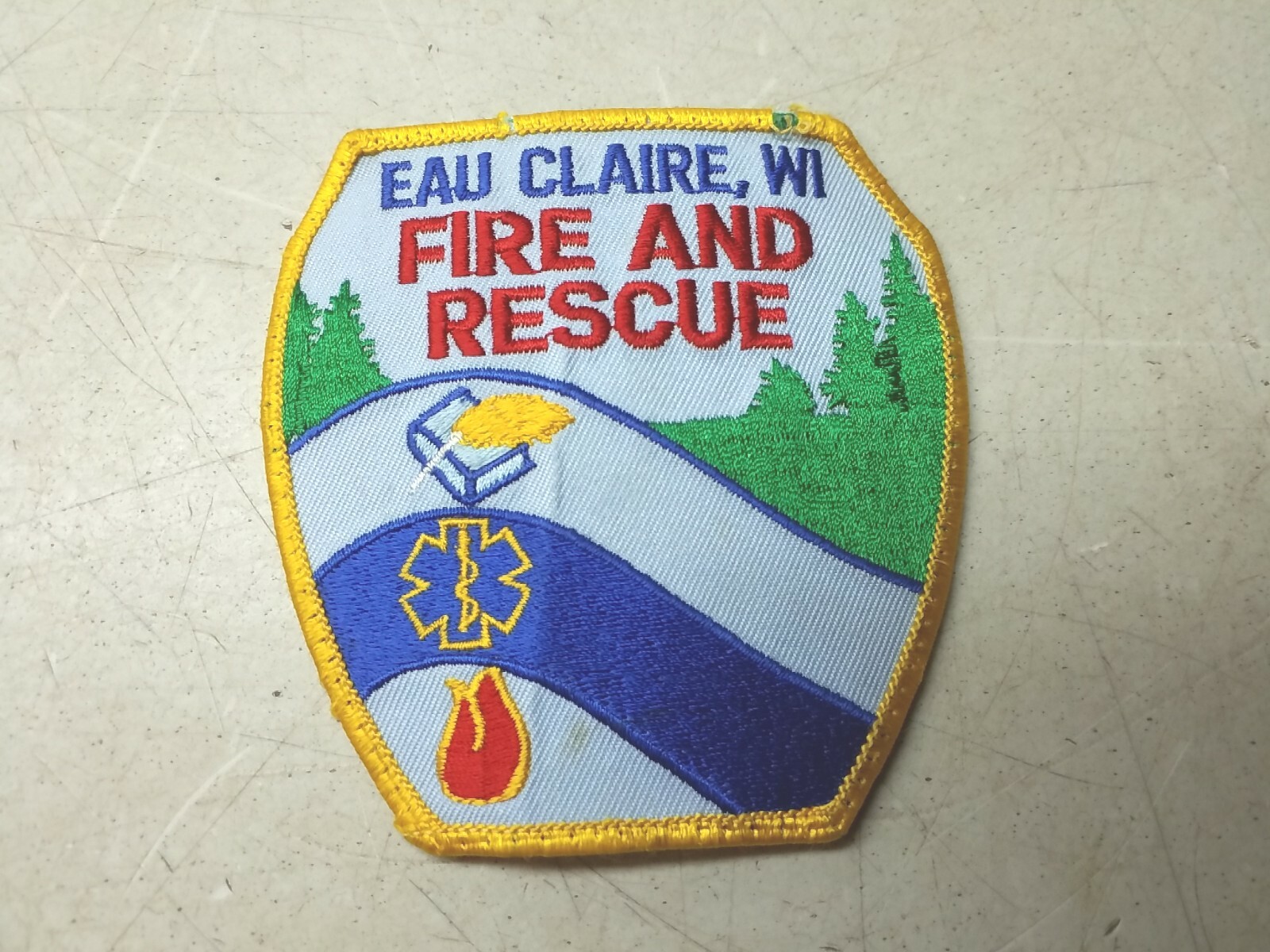 Eau Claire Wisconsin Fire and Rescue Patch First Responders Northwoods