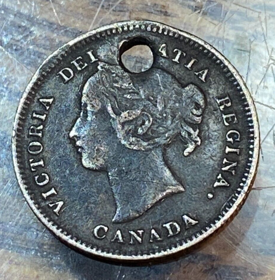 1893 Canada 5 Cents XF Details KM-2 CHRC