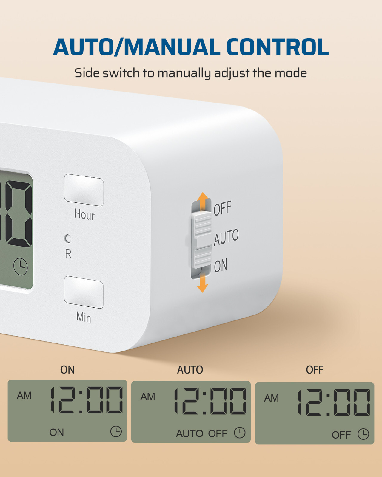 DEWENWILS 2 Pack Digital Timer Outlet 24H Programmable Digital Outlet Timer