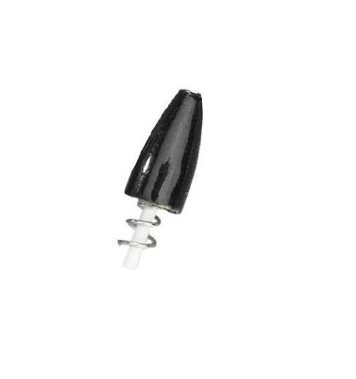 Bullet Weights Screw In Lead Worm Weight - Black, Choice of Sizes