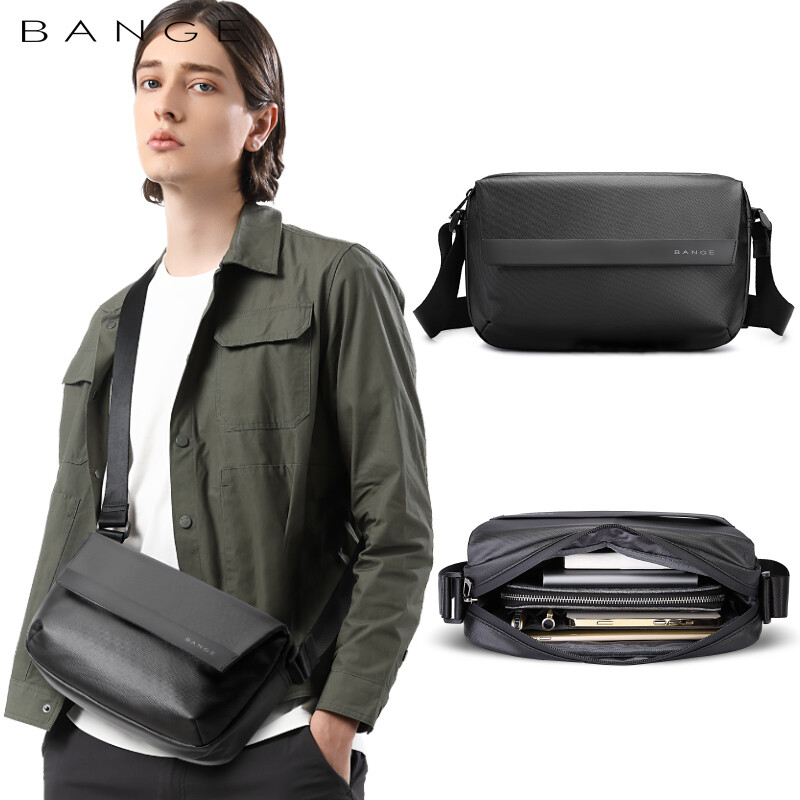 BANGE new Waterproof Crossbody Shoulder Messenger Men  Carry On Travel Chest Bag
