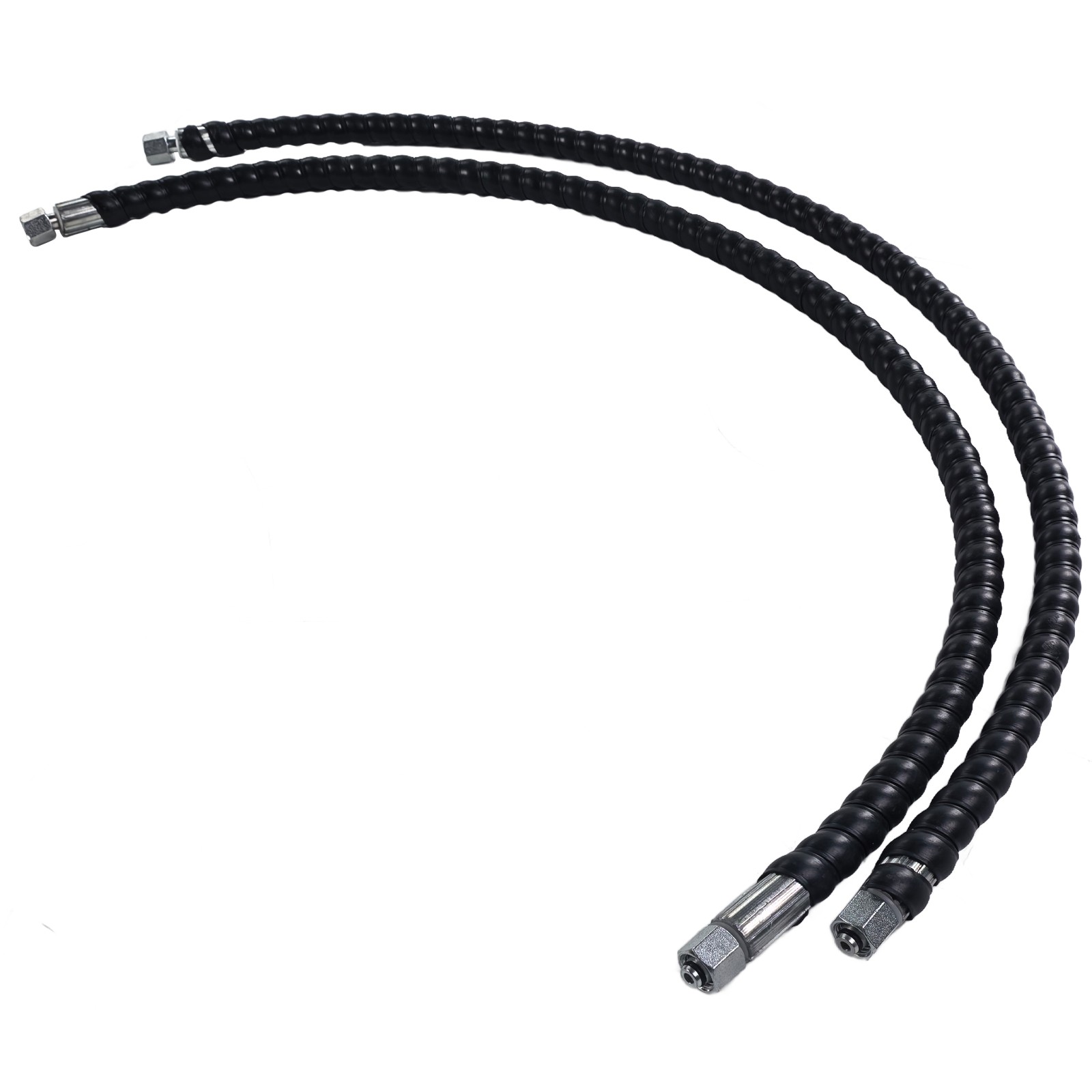 1/4" Hydraulic Hose M14x1.5 Fitting for Mini Excavator Swing Buffer Valve