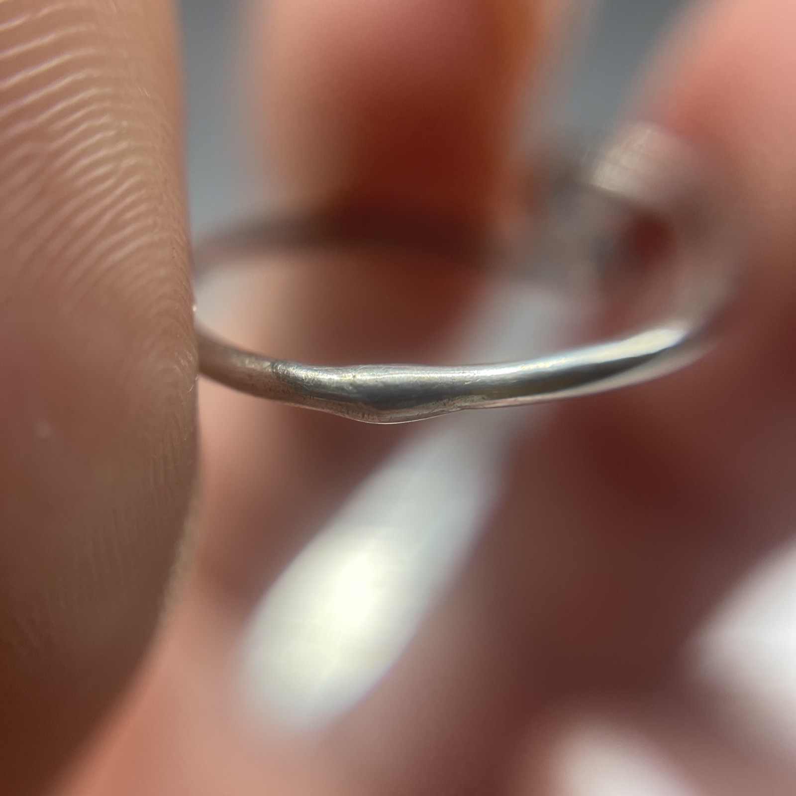 Stunning Unique Handmade 925 Sterling Silver Stackable Band Ring #B87