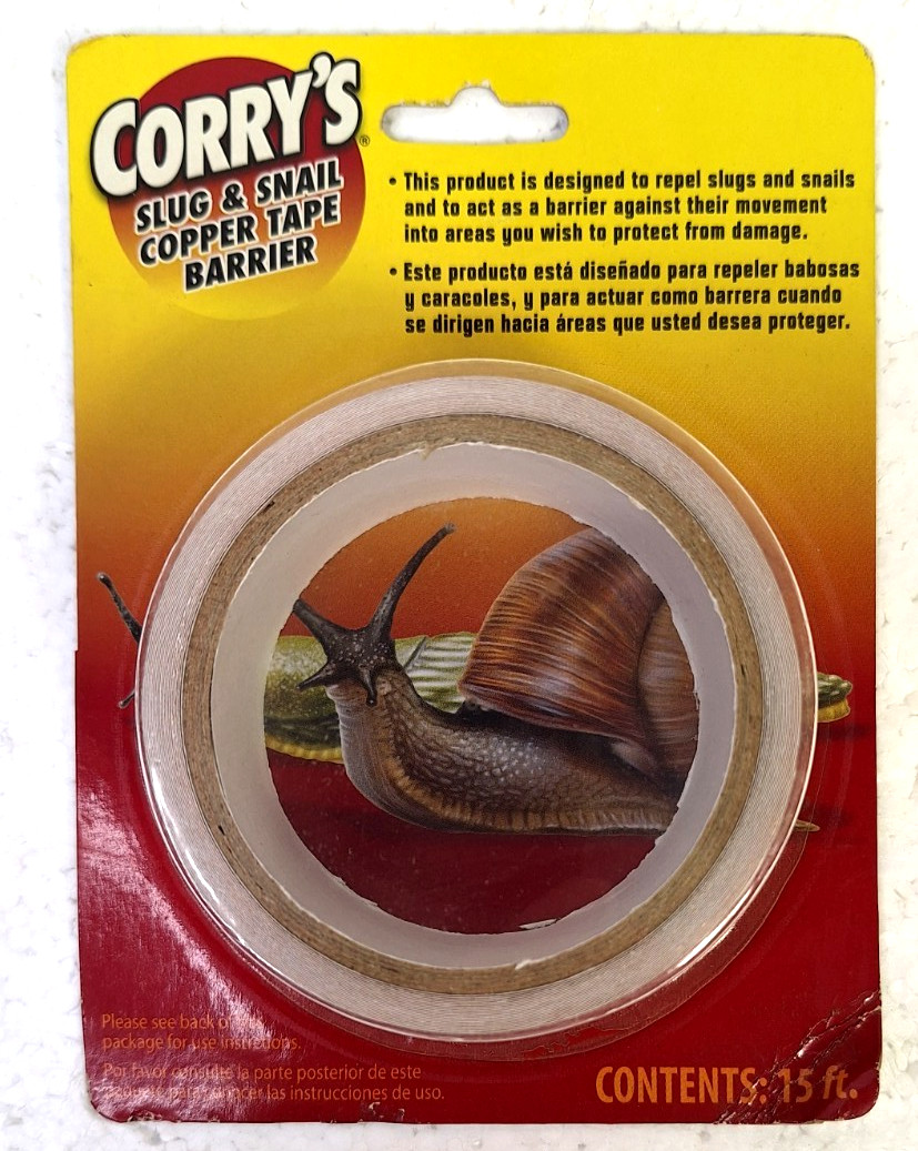 Corry's Slug & Snail Copper Tape Barrier ~ One 15ft Roll ~ New Sealed