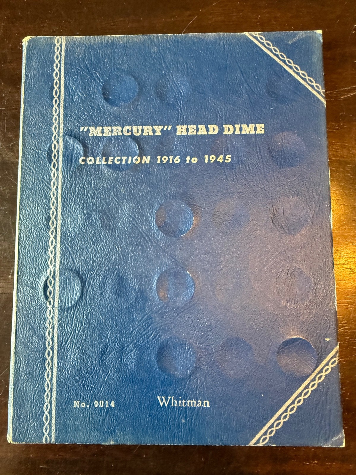VINTAGE MERCURY DIME WW2 coin collection in book FREE SHIPPING estate sale find